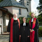 Dekanin H&auml;fner-Becker mit Pfr. Wackerabrth und Pfr. Hoppe 240901&copy;FotoBerger